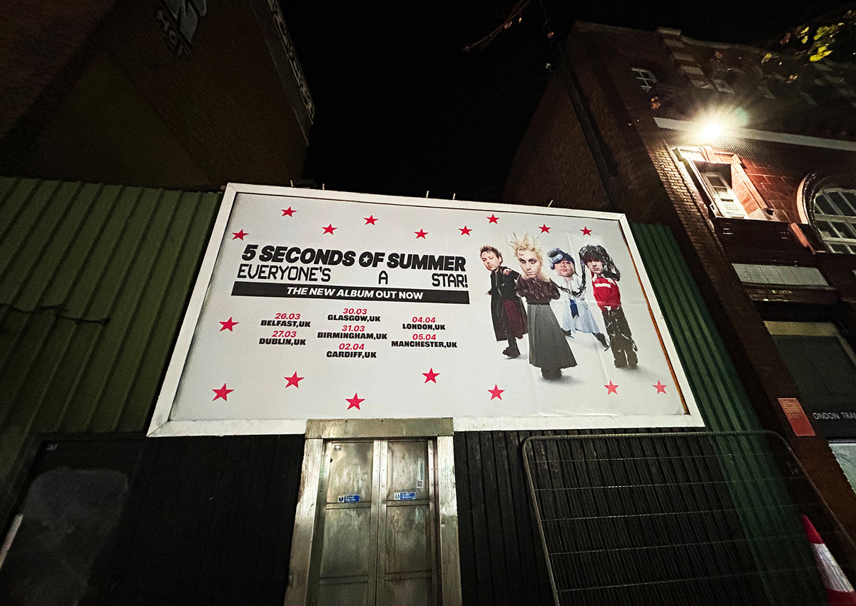 5 Seconds Of Summer - Everyone's A Star Album Release Billboard Poster @ Camden Town - Print