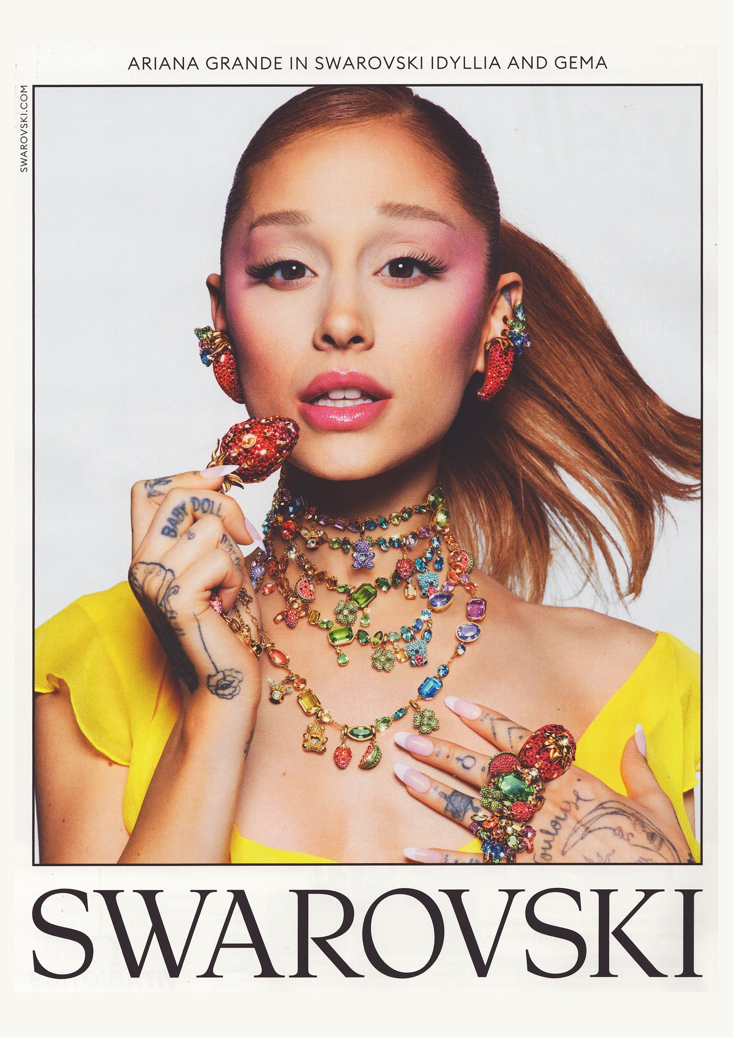 Ariana Grande - Swarovski Advert Print 02 (A4)