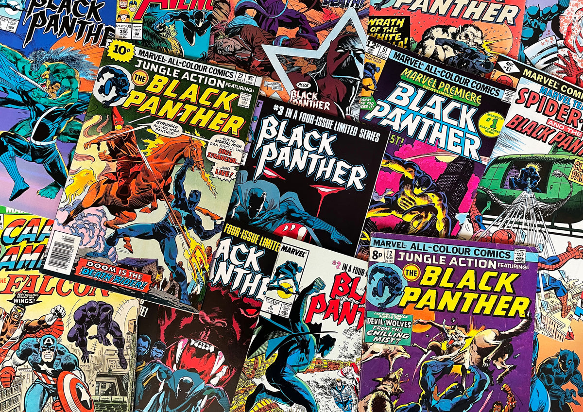Black Panther Comics Collage - Exclusive Photographic Print