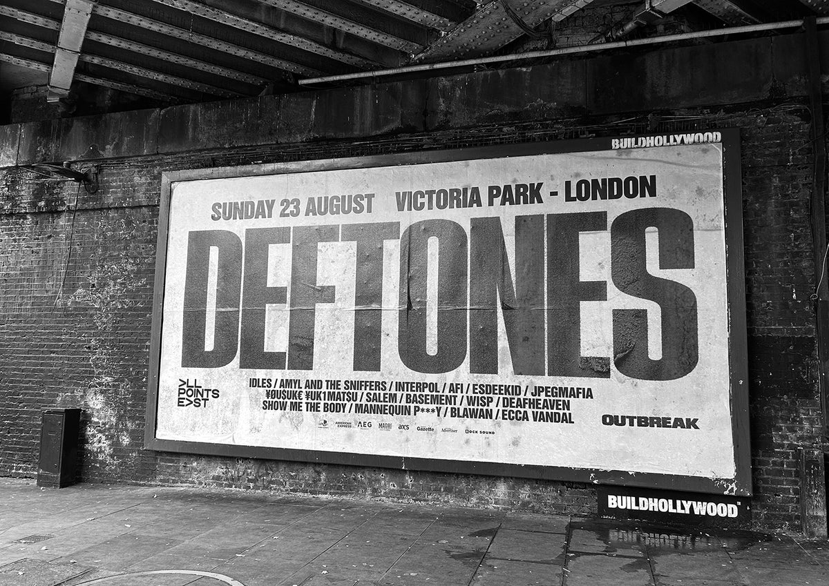Deftones - All Points East Billboard Poster @ Camden Town - Print