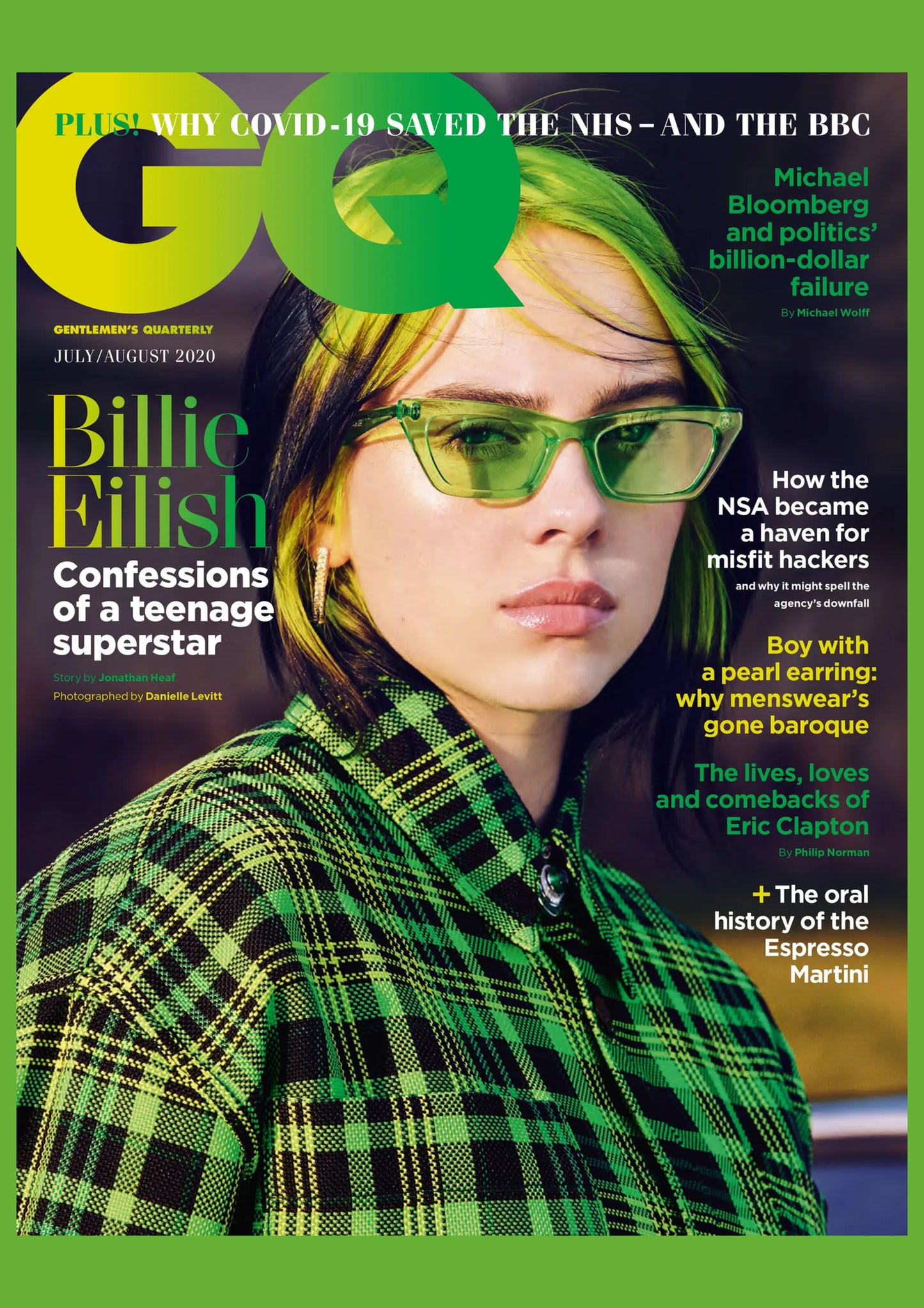 Billie Eilish - GQ Magazine Cover Print - July / August 2020 01 (A4)