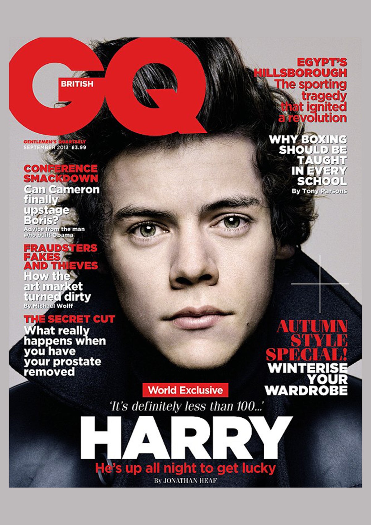 Harry Styles - GQ Magazine Cover Print - September 2013 (A4)