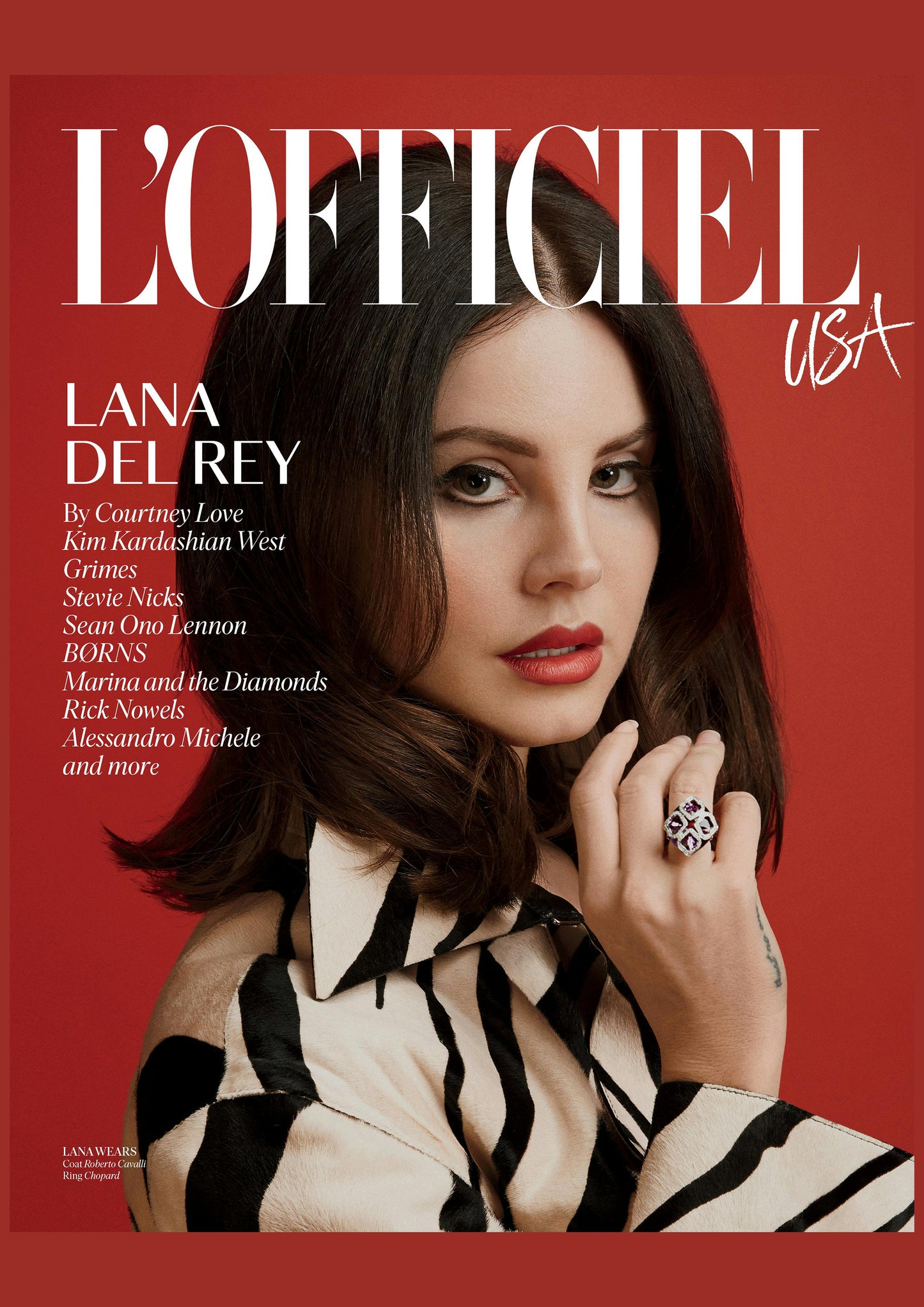 Lana Del Rey - L'Officiel Magazine Cover Print - March 2018 (A4)