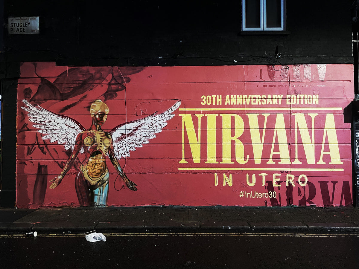 Nirvana - In Utero Anniversary Street Art @ Camden Town - Print