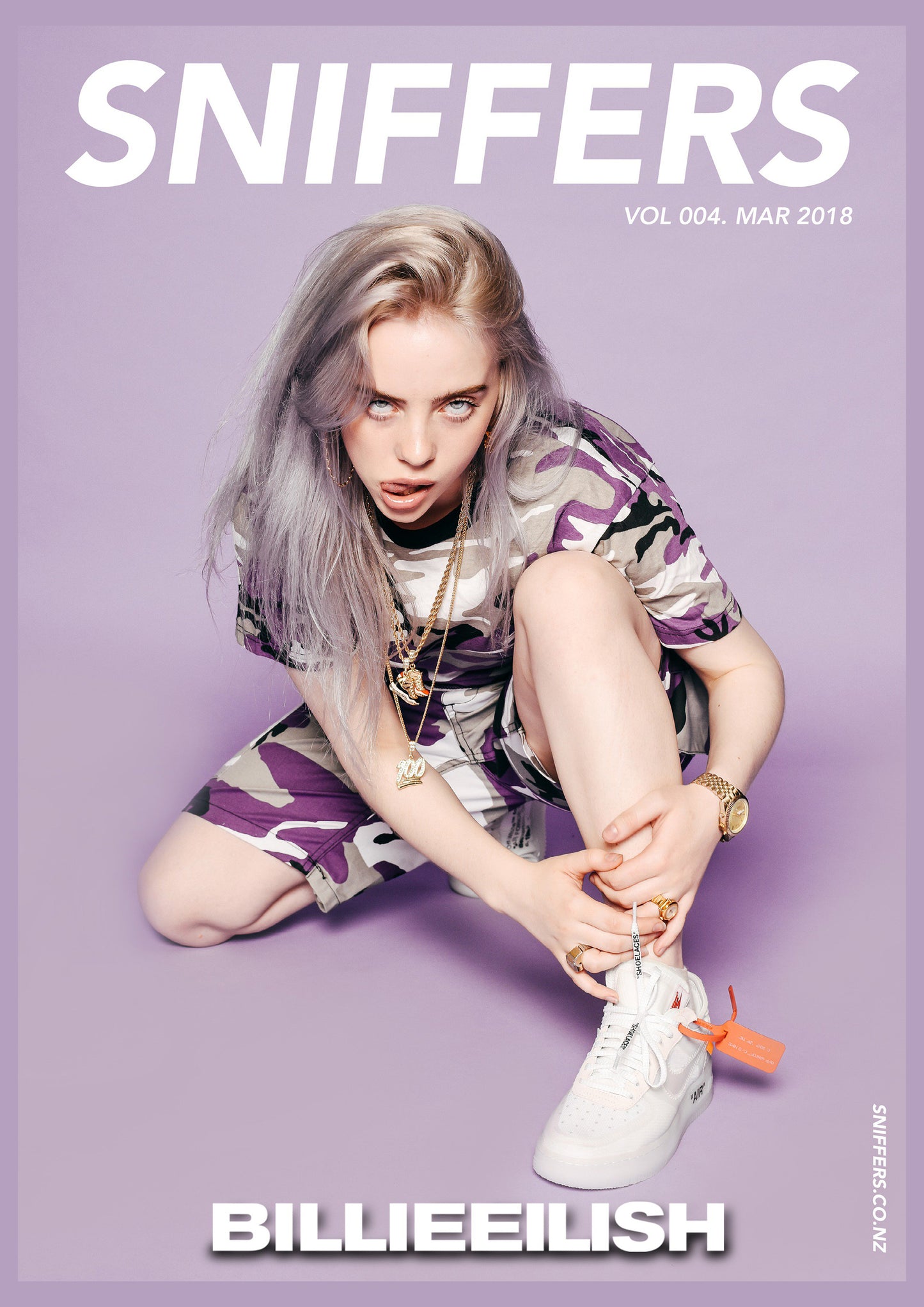 Billie Eilish - Sniffers Magazine Cover Print - March 2018 (A4)