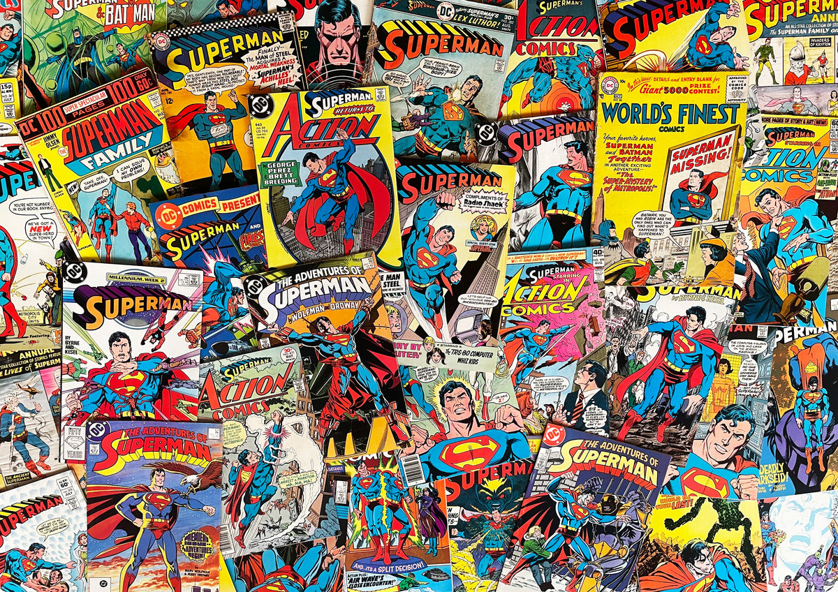 Superman Comics Collage - Exclusive Photographic Print