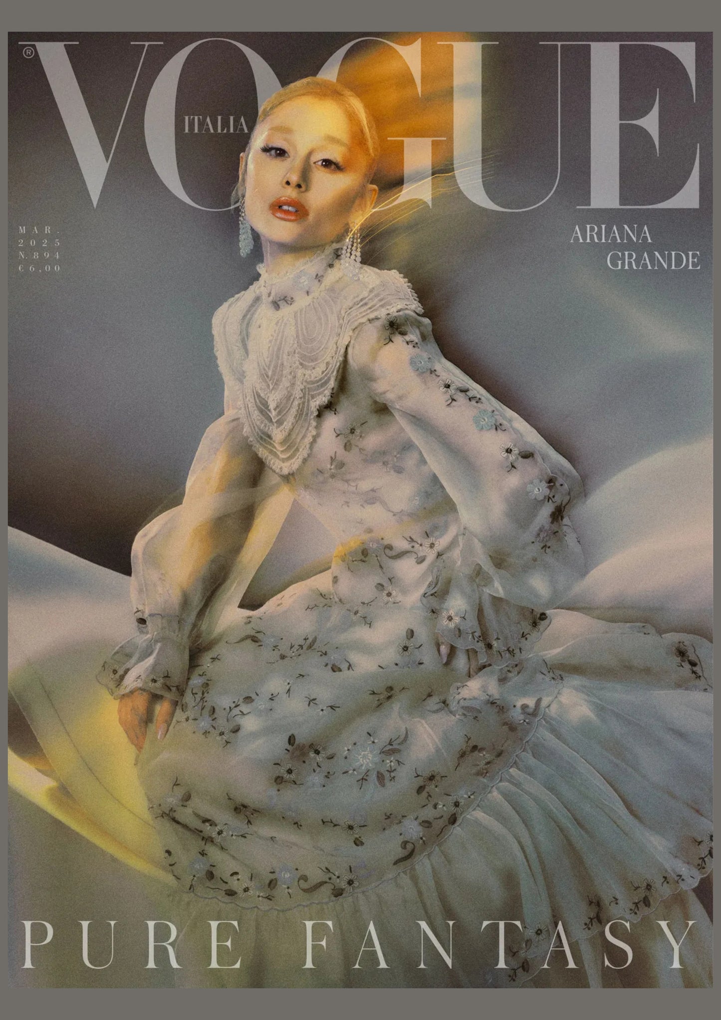 Ariana Grande - Vogue Italia Magazine Cover Print - March 2025 (A4)
