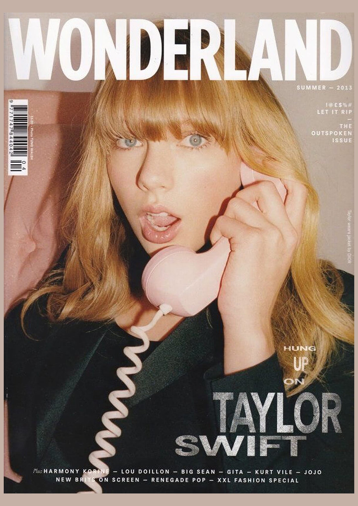 Taylor Swift - Wonderland Magazine Cover Print - Summer 2013 (A4)