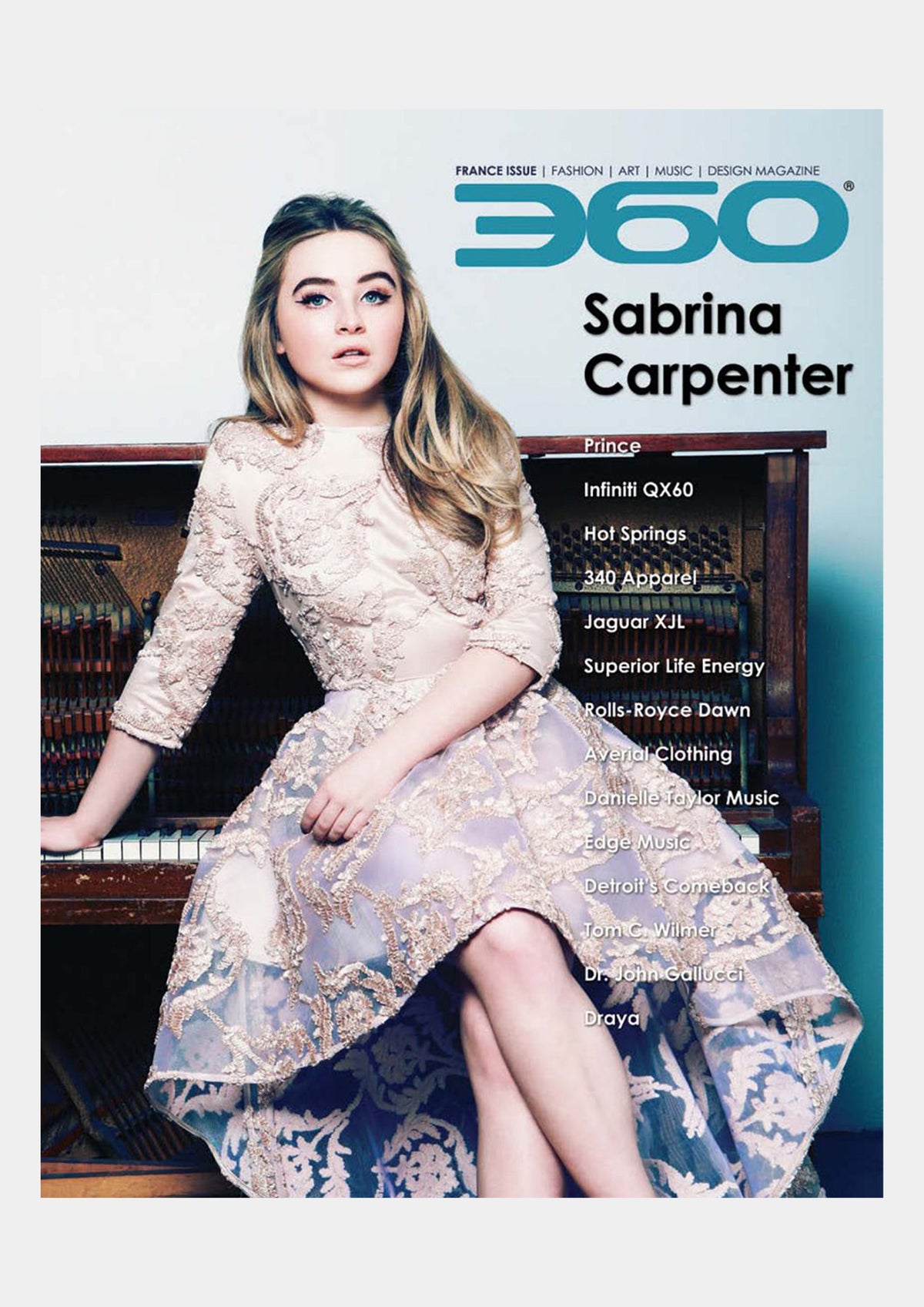 Sabrina Carpenter - 360 Magazine Cover Print - July 2016 (A4)