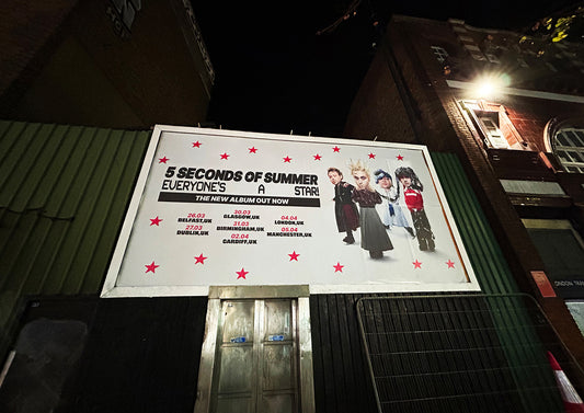 5 Seconds Of Summer - Everyone's A Star Album Release Billboard Poster @ Camden Town - Print