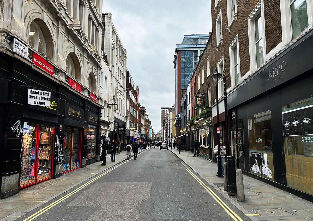 Oasis - (What's The Story) Morning Glory? Album Cover Location @ Berwick Street - Print