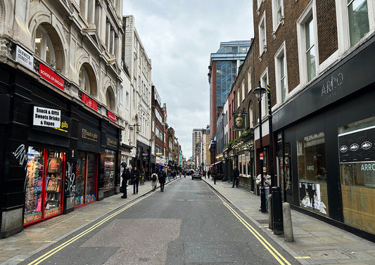 Oasis - (What's The Story) Morning Glory? Album Cover Location @ Berwick Street - Print