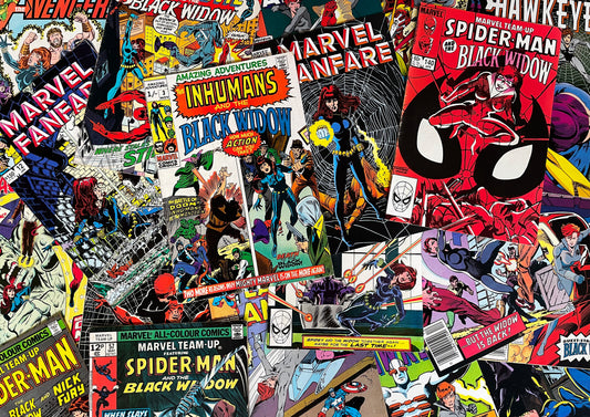 Black Widow Comics Collage - Exclusive Photographic Print