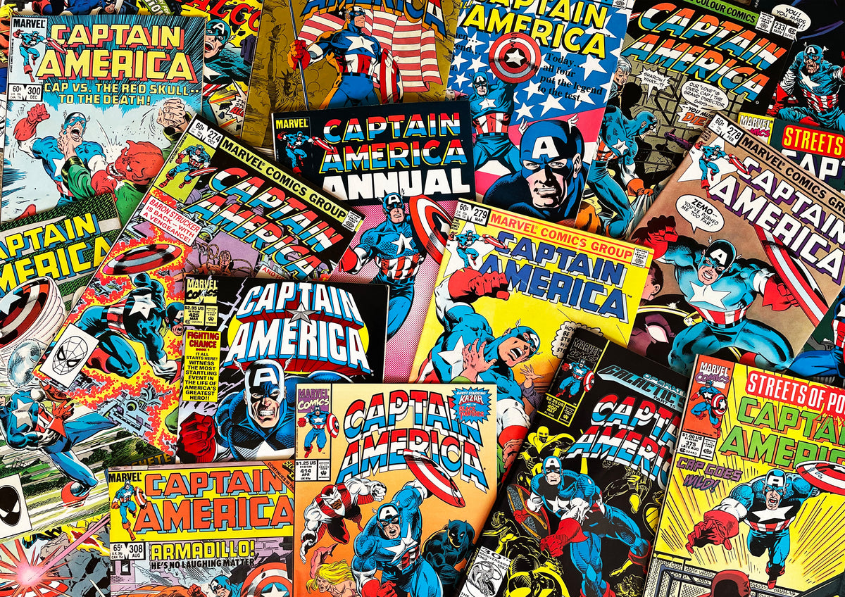 Captain America Comics Collage - Exclusive Photographic Print