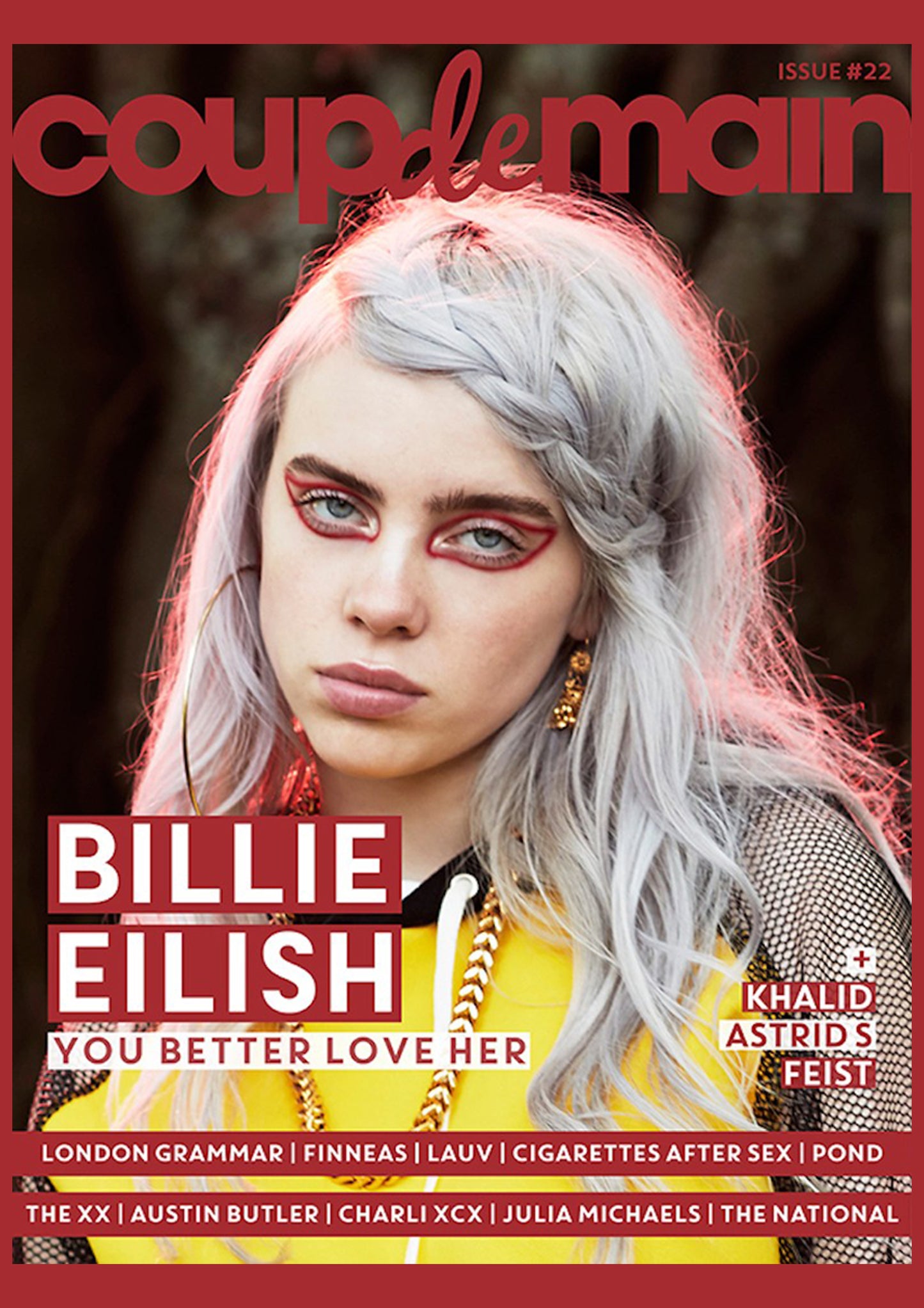 Billie Eilish - Coup de Main Magazine Cover Print - December 2017 (A4)