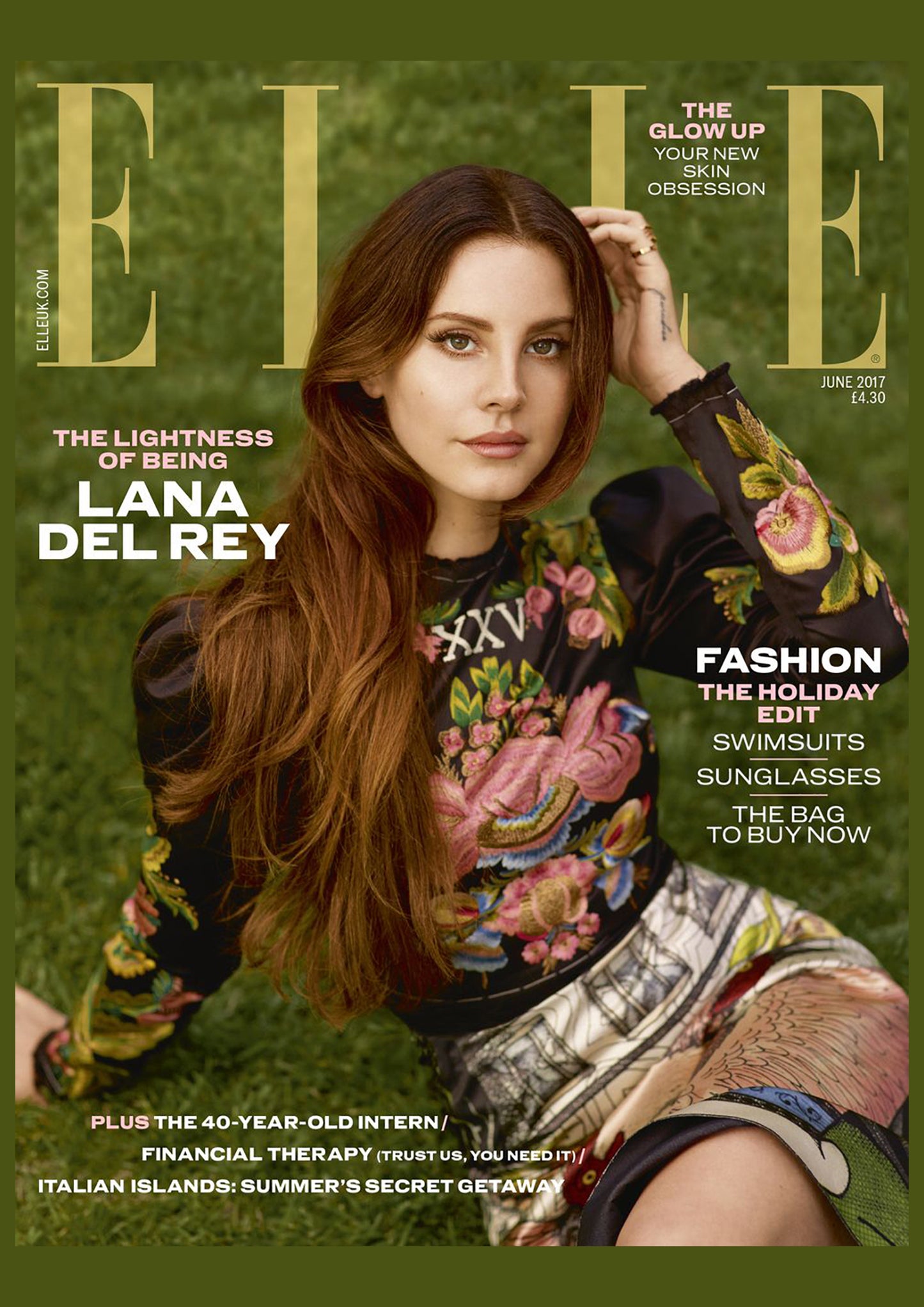 Lana Del Rey - Elle Magazine Cover Print - June 2017 (A4)