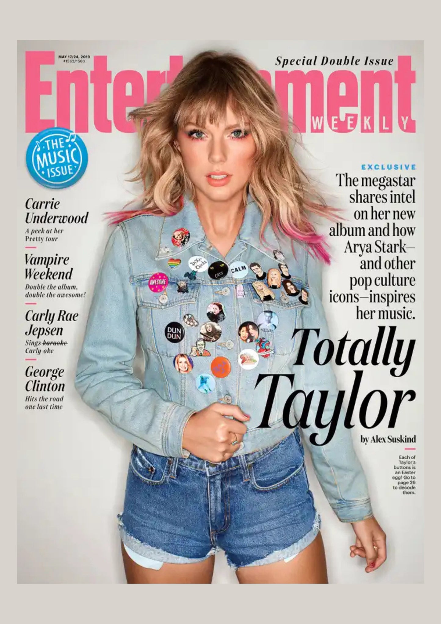 Taylor Swift - Entertainment Weekly Magazine Cover Print - May 2019 (A4)