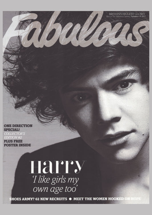 Harry Styles - Fabulous Magazine Cover Print - September 2012 (A4)