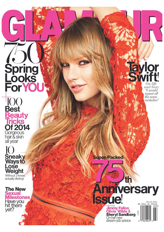 Taylor Swift - Glamour Magazine Cover Print - March 2014 (A4)