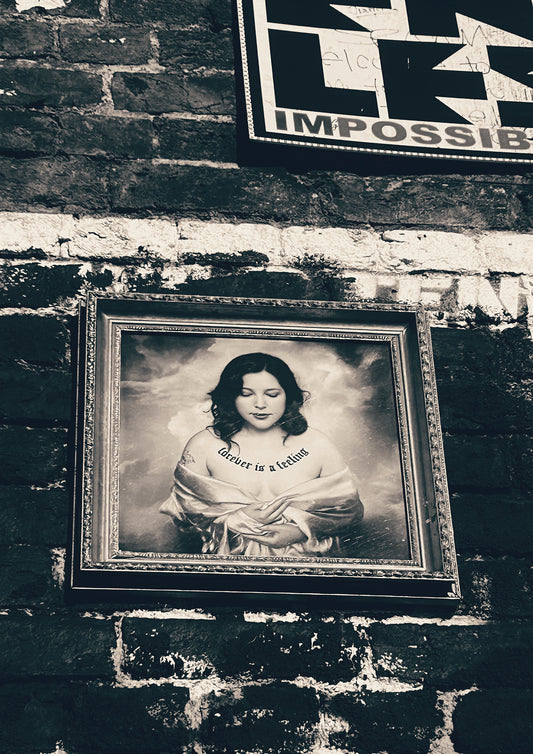 Lucy Dacus - Forever Is A Feeling Album Cover On Wall @ Camden Market - Print 02
