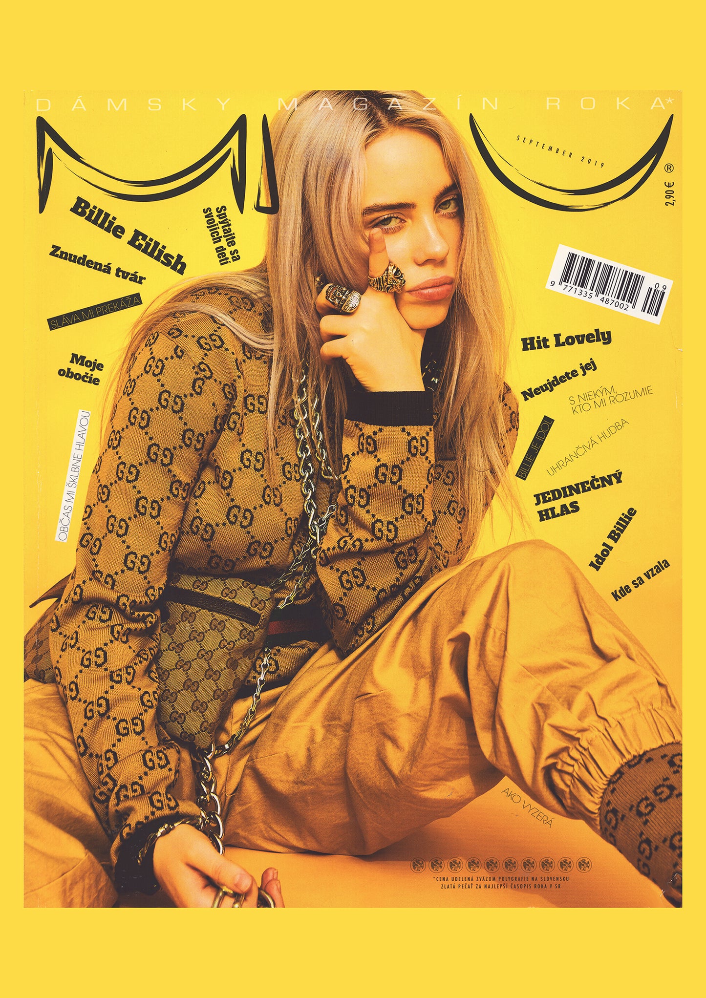 Billie Eilish - Miu Magazine Cover Print - September 2019 (A4)
