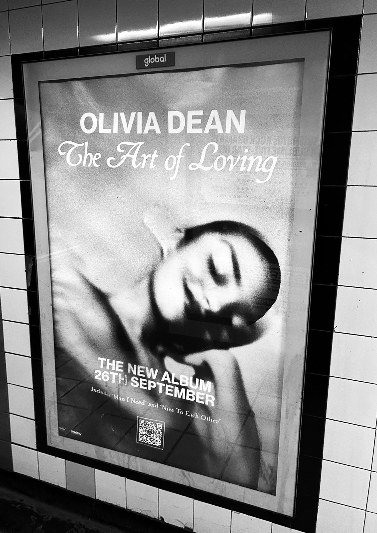 Olivia Dean - The Art Of Loving Album Release Poster @ London Underground - Print