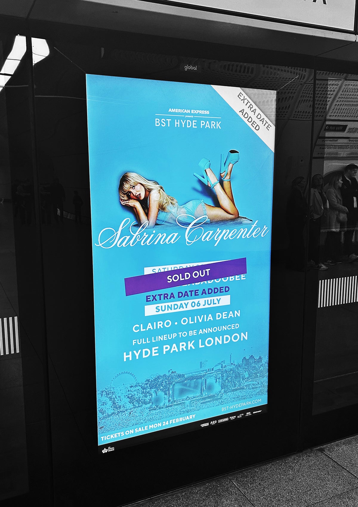 Sabrina Carpenter - Hyde Park Poster @ London - Print