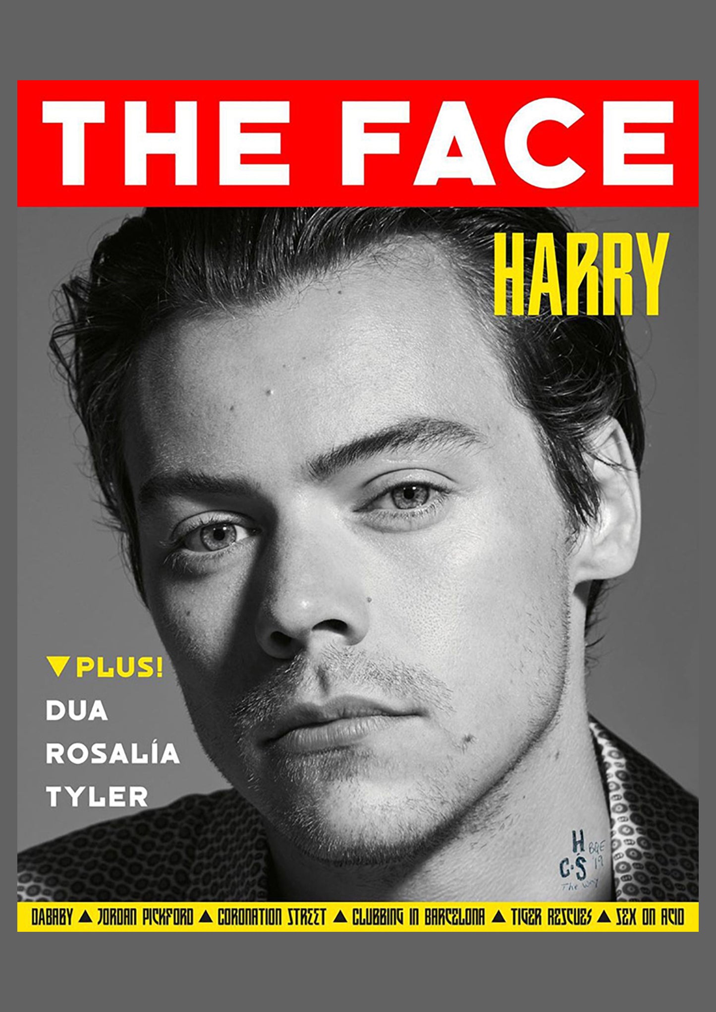 Harry Styles - The Face Magazine Cover Print - Autumn 2019 (A4)