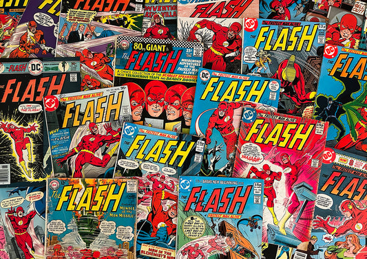 The Flash Comics Collage - Exclusive Photographic Print
