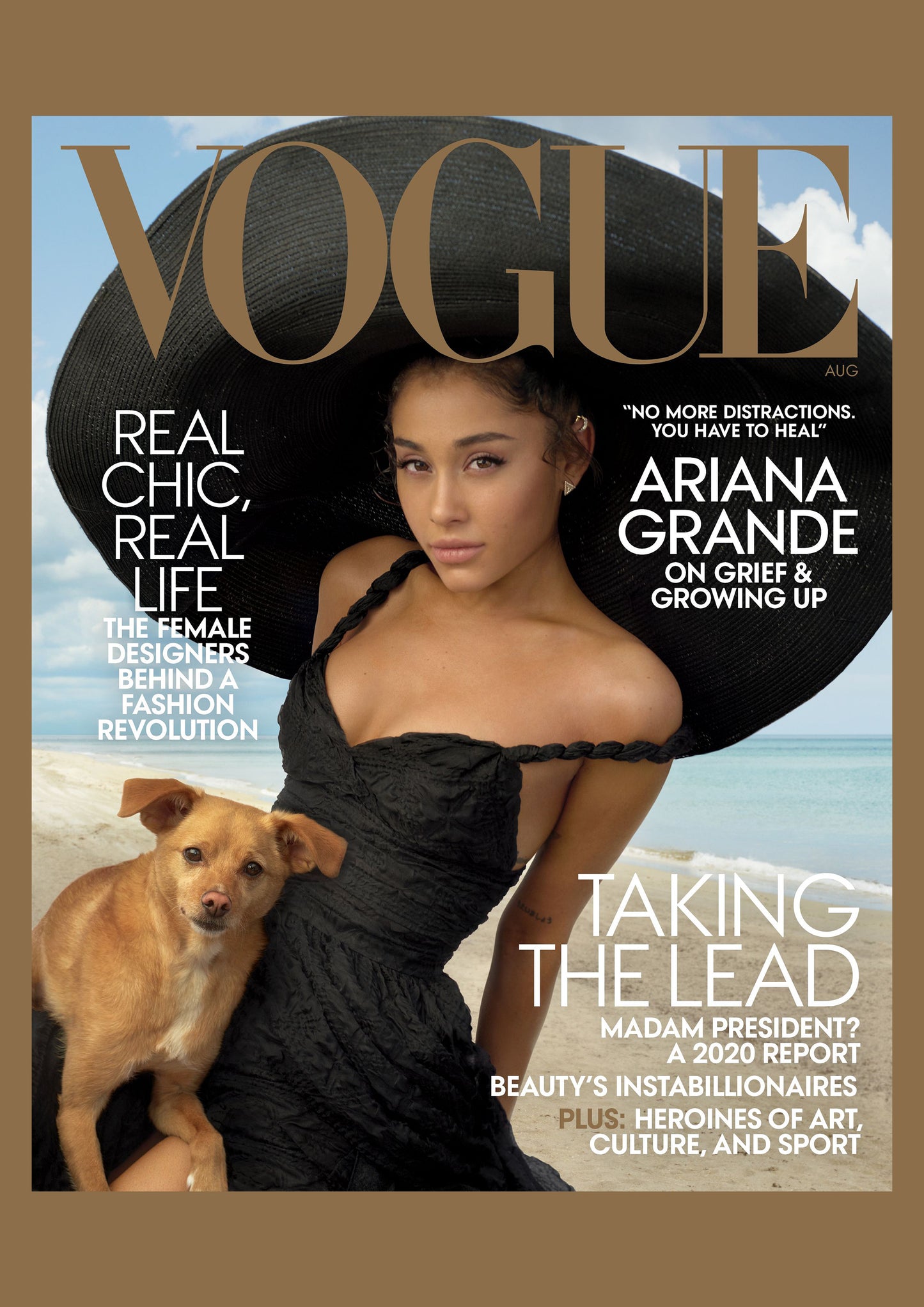 Ariana Grande - Vogue Magazine Cover Print - August 2019 (A4)