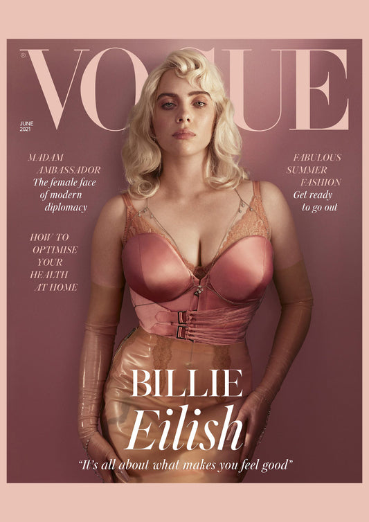 Billie Eilish - Vogue Magazine Cover Print - June 2021 (A4)