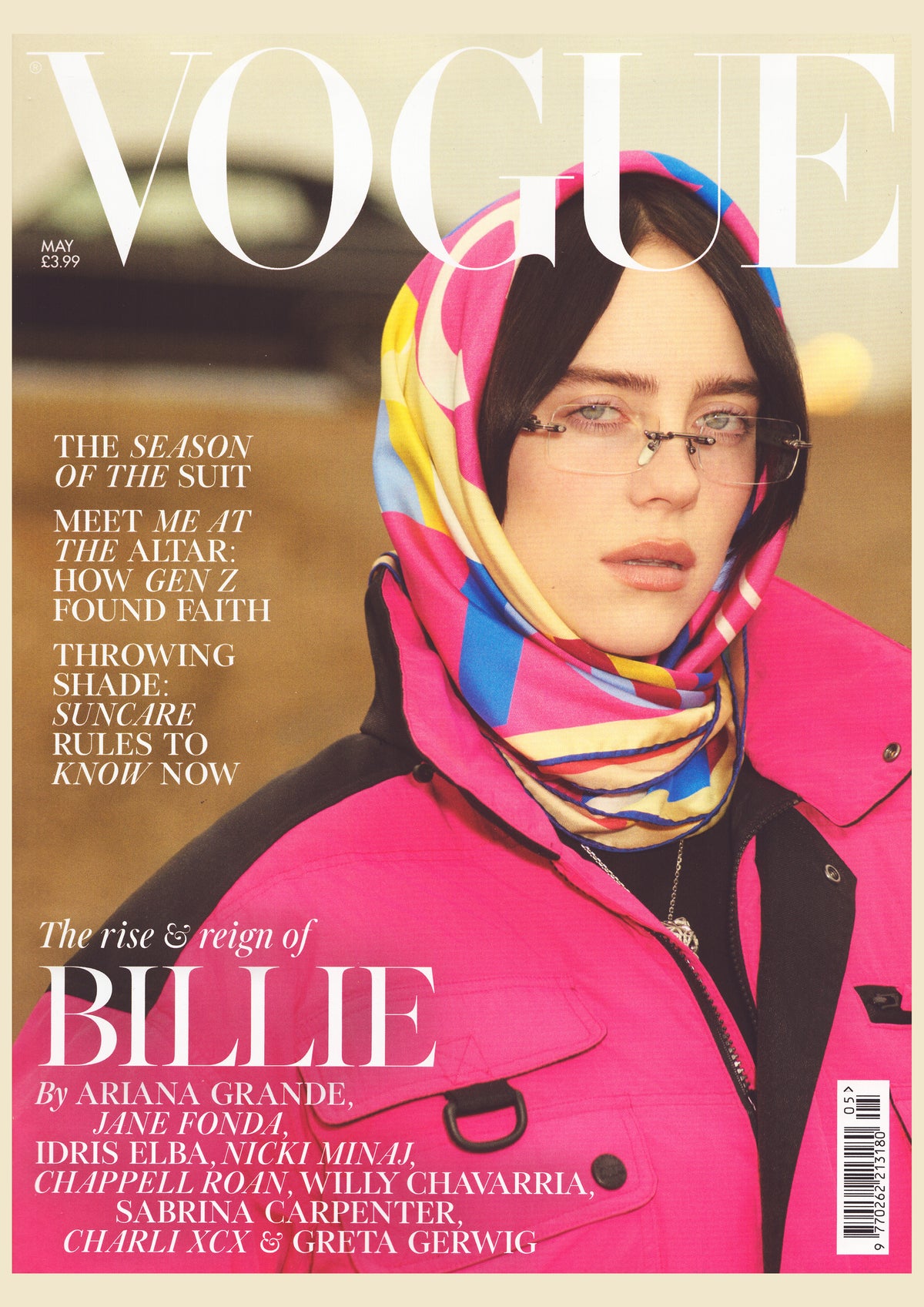 Billie Eilish - Vogue Magazine Cover Print - May 2025 (A4)