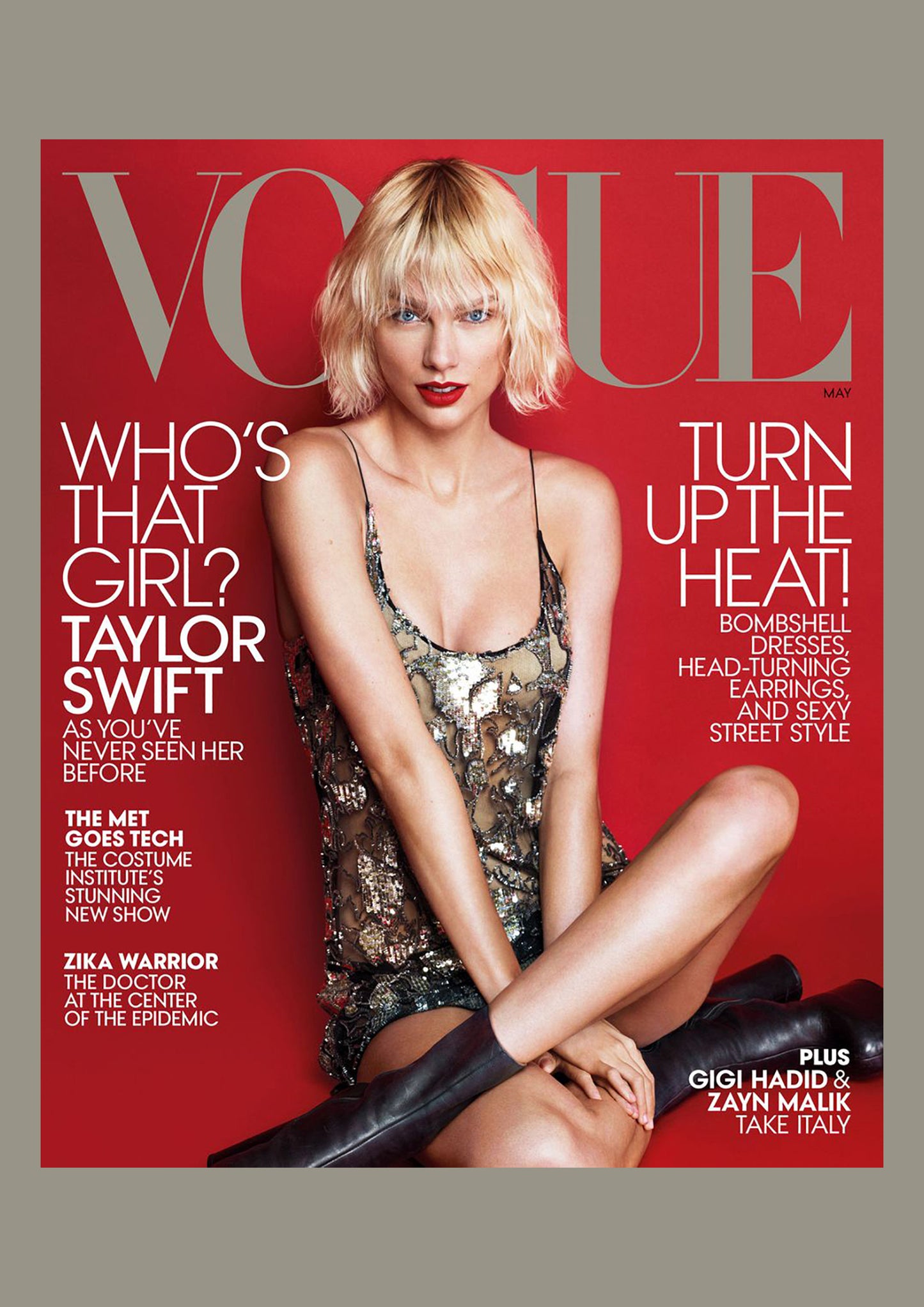 Taylor Swift - Vogue Magazine Cover Print - May 2016 (A4)